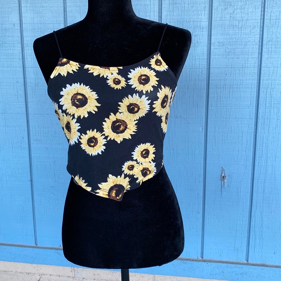 No Comment Tops - No Comment Sunflower Tank Top